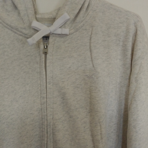 Mens Hollister Zippered Hoodie Sweatshirt Large - Picture 3 of 7